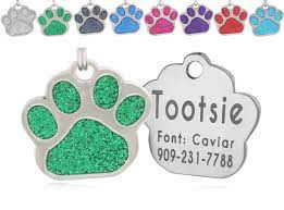 If the user doesn't have a smartphone they can browse the the pet touch id tags are designed for durability. Io Tags Pet Id Tags Personalized Dog Tags And Cat Tags Custom Engraved Easy To Read Cute Glitter Paw Pet Tag Buy Online In Dominica At Dominica Desertcart Com Productid 175307941