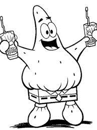 Spongebob and patrick coloring pages are a fun way for kids of all ages to develop creativity, focus, motor skills and color recognition. Spongebob Squarepants Coloring Page Patrick With Drinks All Kids Network
