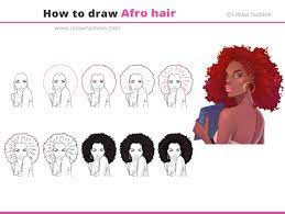 White hairs are outlined by their shadows. How To Draw Afro Hair For Beginners I Draw Fashion
