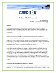 We did not find results for: Evolution Of The Traditional Credit Management Function