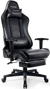 Amazon Com Gtracing Gaming Chair With Footrest Big And Tall Office Executive Chair Heavy Duty Adjustabl In 2020 Gaming Chair Desk Chair Cushion Lumbar Support Cushion