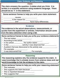 Scientific Explanation Summary Claim Evidence Reasoning Blank With Rubric Rubrics Sixth Grade Science Science Writing