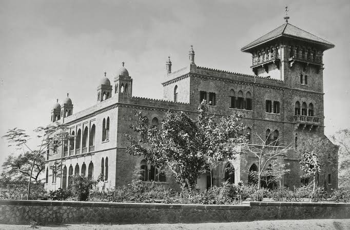 Old photo of deccan college, poona