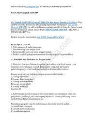 Kumpulan soal dan jawaban osk 2017 semua bidang jenjang sma. Soal Usbn Geografi Sma 2019 Dan Kunci Jawaban Ilmusosial Id