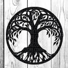 Smaller family tree tattoos may be found on the shoulders or neck, among other places. Life Of Tree Family Tree Tattoo For Cricut Sihlouette By Dxf Store Thehungryjpeg Com
