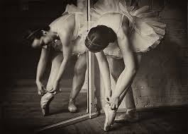 Ballet Dancer Black And White Photography Ballerina Vintage Photo Wall Art Print Ballet Dancer Black And White Photography Poster Antique Dance Decor Point Shoes Tutu Reflection Vintage Photos Black And White Photography Ballet Dancers