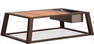 5 out of 5 stars. Shop For Coffee Table With Ice Bucket Teak Powder Coated Aluminium Frame All Weather Outdoor Furniture York Matte Charcoal Frame Only Pick Up Available At Wholesale Price On Crov Com