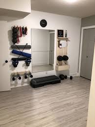 Diy Home Fitness Studio Sunderlandhouse In 2020 Workout Room Home Diy Home Gym Gym Room At Home