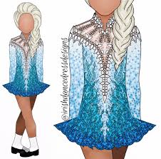 Elsa Themed Irish Dance Dress By Irishdancedressdesigns Design 864 Https Www Instagra Irish Dance Dress Designs Irish Dancing Dresses Irish Dance Solo Dress