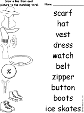 Match words to picture worksheets. Matching Words And Pictures Worksheets Enchantedlearning Com