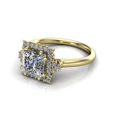 Elegant Floral Halo Ring