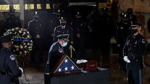 One woman was shot and killed by capitol police as the crowd breached. Watch Us Capitol Officer Who Died After Jan 6 Riot Lies In Honor Wset