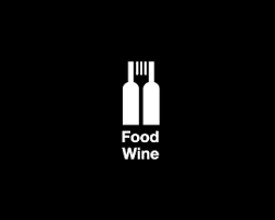 Food Winne Logo Restaurant Negativraum Grafik Design Logos