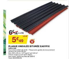 Offre Plaque Ondulee Bitumee Easyfix Chez Bricomarche