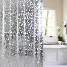 Jg29 Plastic Peva 3d Waterproof Shower Curtain Transparent White Clear House Insides Stall Shower Curtain Plastic Curtains Bathroom Decor Sets