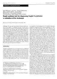 Download the signed pdf for your perusal. Test For Fragile X Syndrome