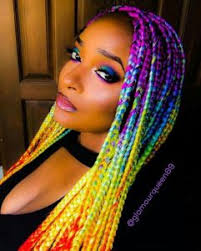 Xuchang diana hair products co.,ltd is one of leading #hairextensionssuppliers specializing in the export of beautiful wigs and the best hair extensions diana hair #hairstyles #hairextensions. Red Ombre Colored Box Braids Novocom Top