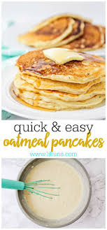 Family Favorite Oatmeal Pancakes Recipe Video Lil Luna Recipe Oatmeal Pancakes Recipes Food