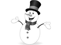 Muñeco De Nieve Para Colorear Facil