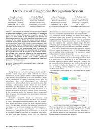 pdf overview of fingerprint recognition system