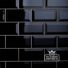 Bevel Wall Tiles 100x200mm Black Interior Ceramic Wall Tiles Black Wall Tiles Ceramic Wall Tiles Kitchen Wall Tiles Design
