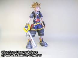 Kingdom Hearts 2 Sora Kingdom Hearts Free Paper Models Kingdom