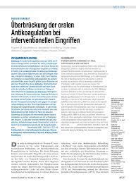 Sie erhöhen jedoch die blutungsneigung. Antikoagulantien Pass Pdf Orale Antikoagulation Pdf Goal Of This Article Is To Select Three Molecules From All The Candidates Currently Under Clincial Development And To Present Antikoagulantien Werden Vorwiegend Adumamaena