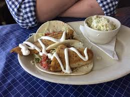 Blackened fish is a cajun dish invented in late 1970's by new orleans chef paul prudhomme when he was head chef at commander's palace. Fish Tacos Picture Of Skull Creek Boathouse Hilton Head Tripadvisor