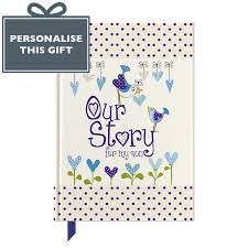 Form a circle with your baby shower guests. Our Story For My Son Gift Journal For New Mum And Dad
