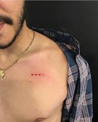 Make a literal statement by placing a heart tattoo on your chest. Tattoos Art Tattoo Chest And Cool Image 7669604 On Favim Com