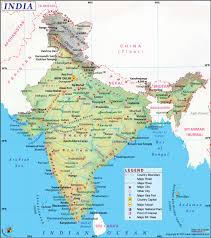 Administrative map of india with highways and major cities. India Map Map Of India