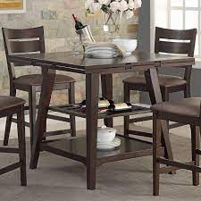 Bistro counter height table with leaf. Winners Only Parkside Drop Leaf Counter Height Table With Shelves Lindy S Furniture Company Pub Tables