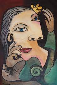 You have a board filled with picasso faces from his paintings. Image Result For Picasso Faces Arte Pintura Arte Abstracto