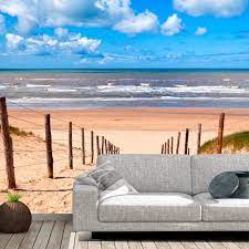 fotobehang zee strand en duinen op maat gemaakt youpri nl fotobehang bos behang fotowand