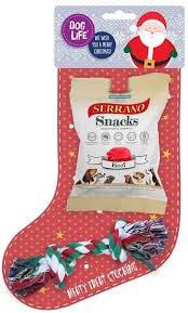 Very sad labrador and holiday treats. Meaty Treat Stocking Stockings Farm Pet Place