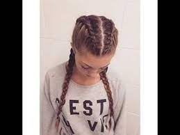 How To Make Two French Braids By Yourself Youtube Hair Styles French Hair Curly Hair Styles