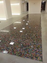 Bottle Cap Floor For Back Patio Or A Small Area With Champagne Tops Looks Like They Used Resin Bottle Cap Floor Art Bottle Cap Art