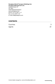 Wszystko, co musisz wiedzieć, żeby si. Contents Countries 3 Agents 31 Panalpina