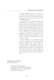 DENISE BERNHARDT Moderato cantabile