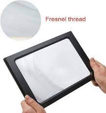 Hanme Full Page Reading Magnifier with LED Lighted, 3X Hands-Free  Rectangular Magnifying Glass, for Low Vision Seniors Repair Observation :  Health & Household - Amazon.com