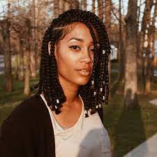 Full Face Beat And Egyptian Box Braids Book Your Appointment For These Egyptian Box Braids 145 Before Black Hair Accessories Braids For Black Hair Hair