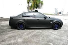 Bmw M5 Matte Black Car Wrap Miami