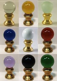 Lamp Finial Glass Orb Lamp Finials In 12 Colors Solid Brass Etsy Lamp Finial Cheap Lamps Cheap Table Lamps