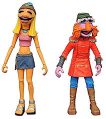 Amazon Com Diamond Select Toys The Muppets Floyd Pepper Janice Select Action Figure 2 Pack Toys Games