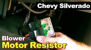 Spectre air intake systems are designed to get more horsepower and torque from your vehicle while working to protect your. Chevrolet Silverado Blower Motor Speed Control Resistor Youtube