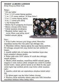 2 sudu besar @ 20 gram tepung beras. Almond London Almond Meal Cookies Almond Cookies Almond Recipes