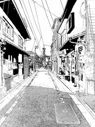 Black And White Anime Manga Background Otaku Gangsta Photo Anime Scenery Architecture Artists Scenery