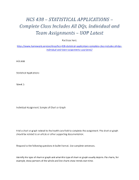 Hcs 438 Statistical Applications Complete Class Includes