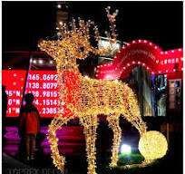 3D Quality Customizable LED Large Animal Decoration Motif Lights Animated  Light-up Deer