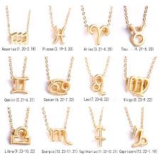 Star Zodiac Sign Necklaces Constellation Pendant Zodiac Sign Necklace Constellation Necklace